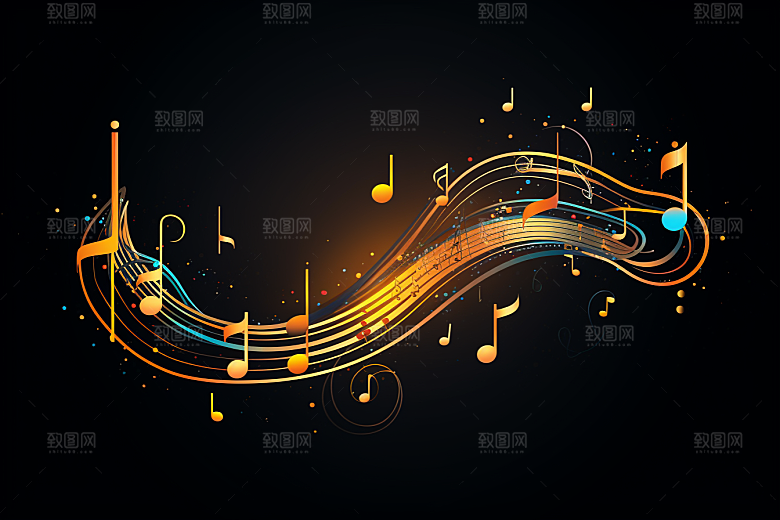 音乐音符旋律乐章素材