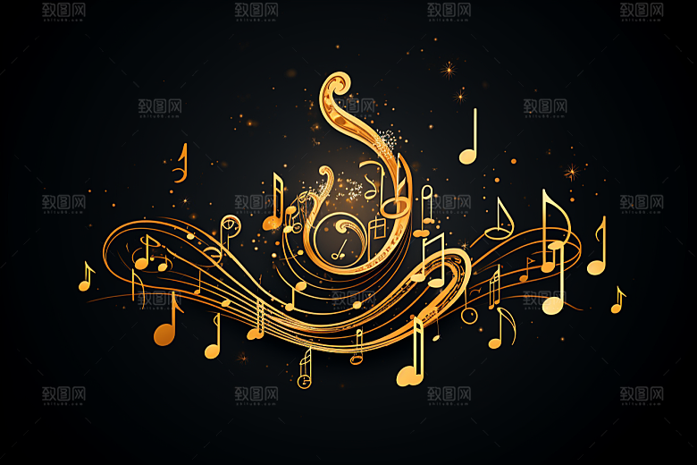 音乐音符灵动乐符素材