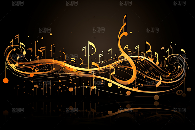 音乐音符彩色高清素材