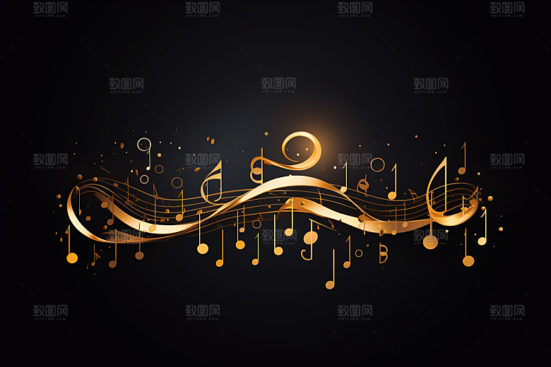 音乐音符旋律动感素材