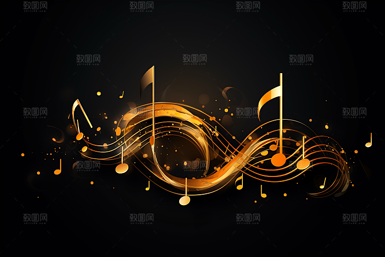 音乐音符彩色乐符素材