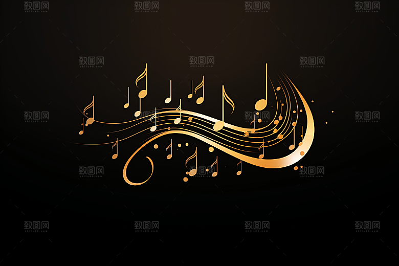 音乐音符彩色高清素材