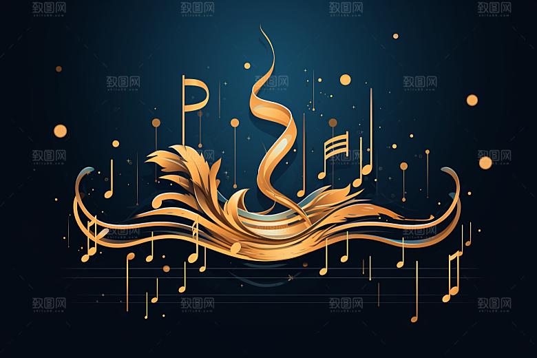 音乐音符乐章旋律素材