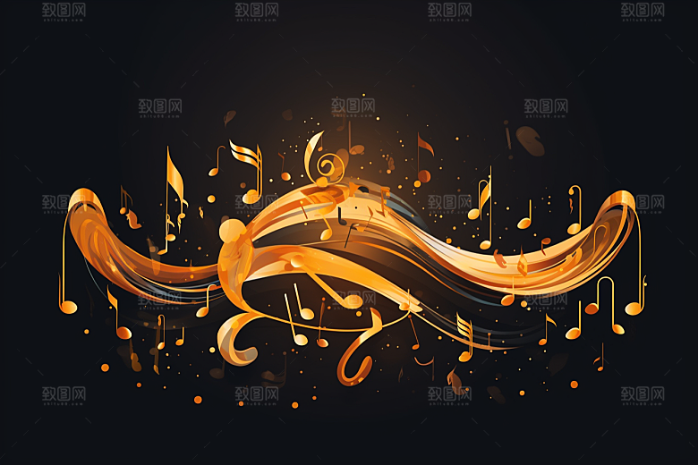 音乐音符高清乐章素材