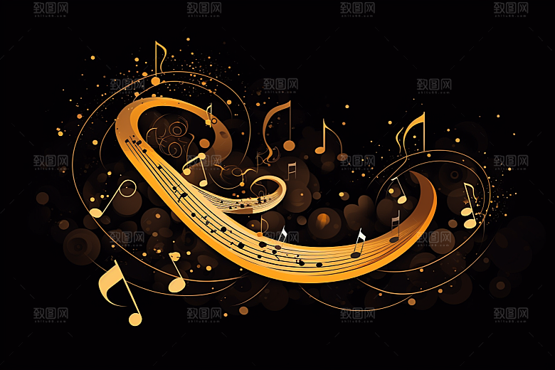 音乐音符灵动乐符素材
