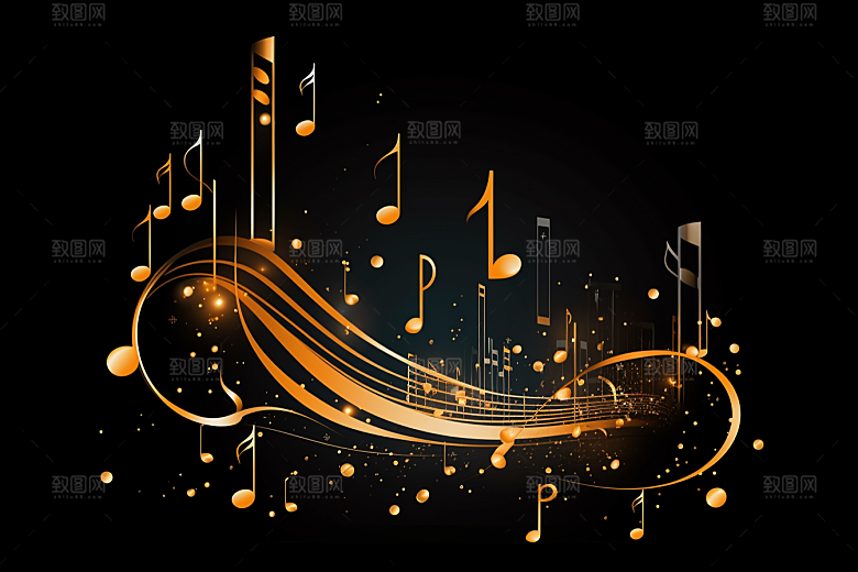 音乐音符律动乐符素材