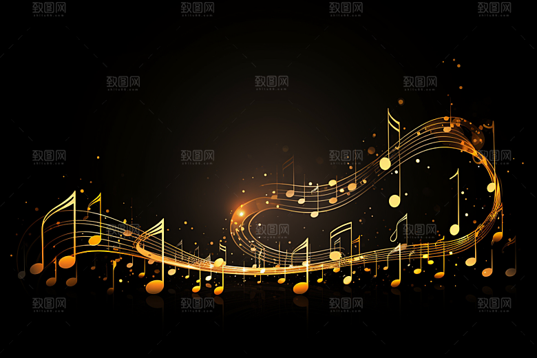 音乐音符高清跃动素材