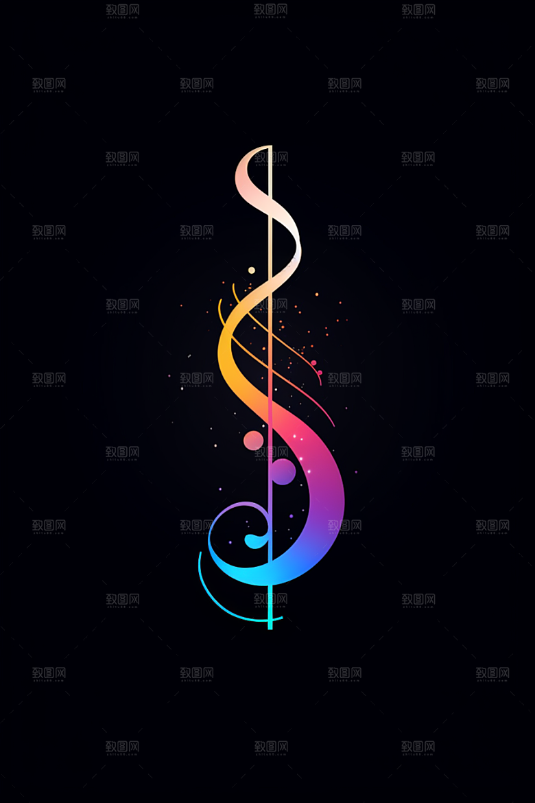音乐音符旋律高清素材