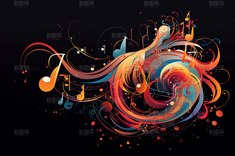 音乐音符高清跃动素材