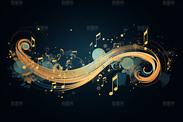 音乐音符高清灵动素材
