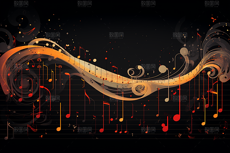 音乐音符旋律乐符素材