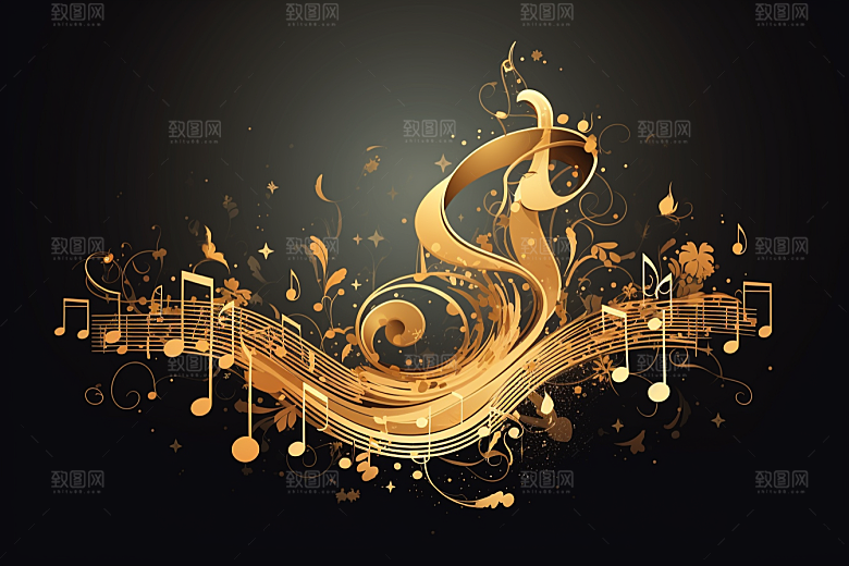音乐音符高清灵动素材