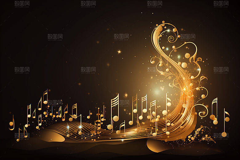 音乐音符乐章旋律素材
