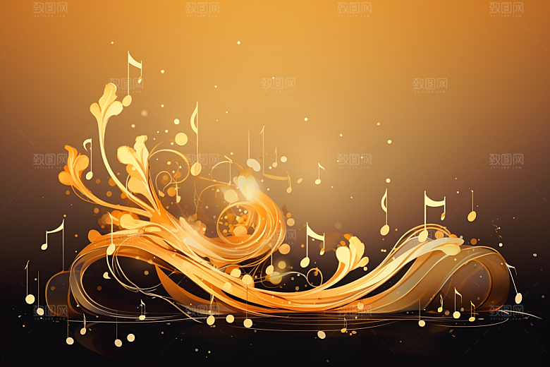 音乐音符律动高清素材