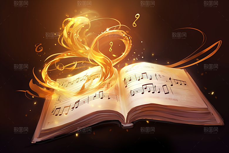 音乐音符乐符彩色素材