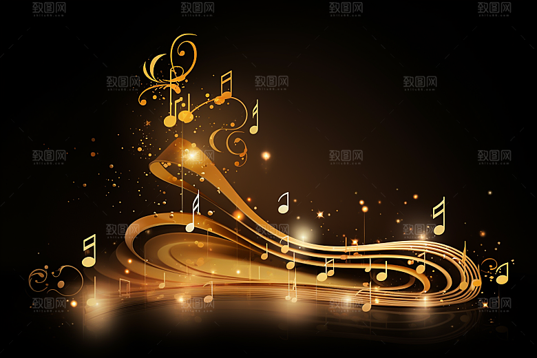 音乐音符乐符动感素材