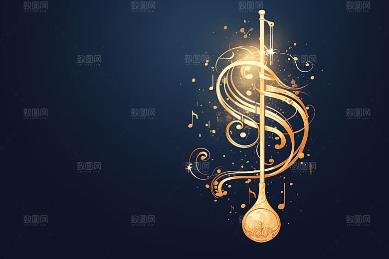 音乐音符乐章律动素材