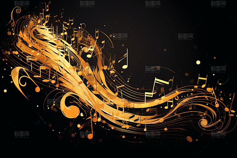 音乐音符彩色乐符素材