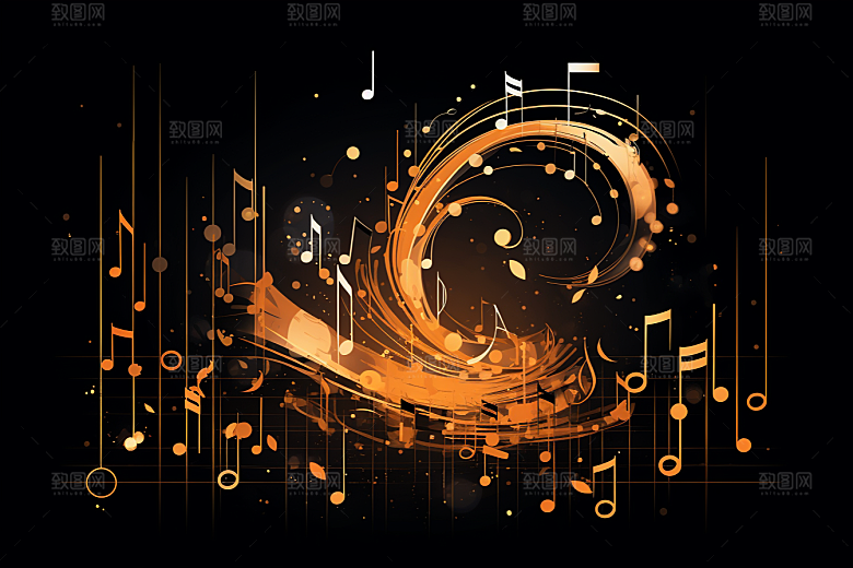 音乐音符高清乐章素材