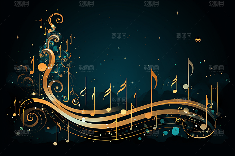 音乐音符旋律乐符素材