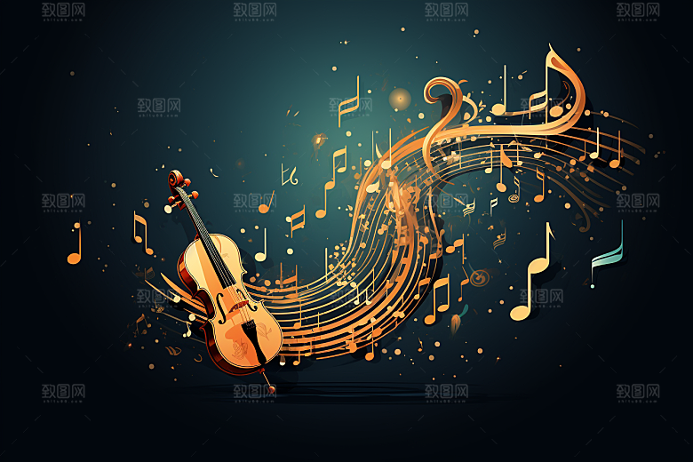 音乐音符乐符旋律素材