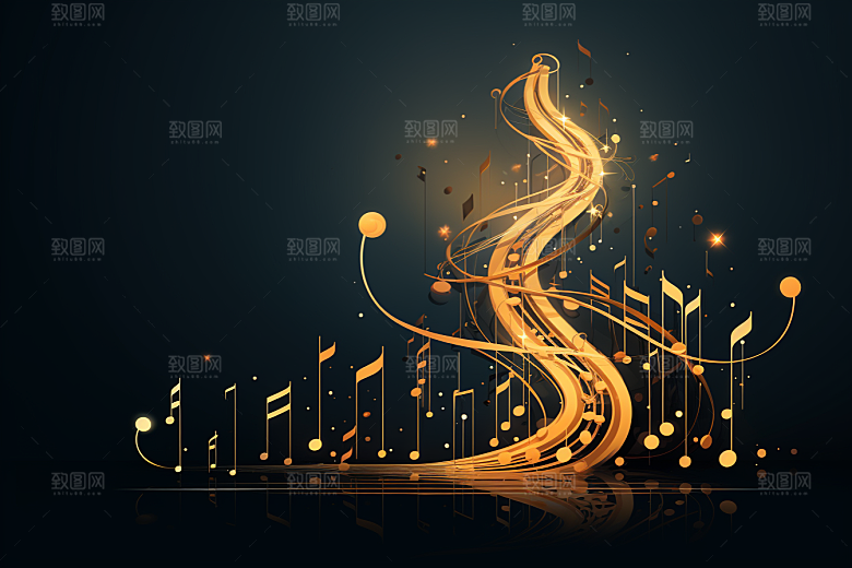 音乐音符动感乐符素材