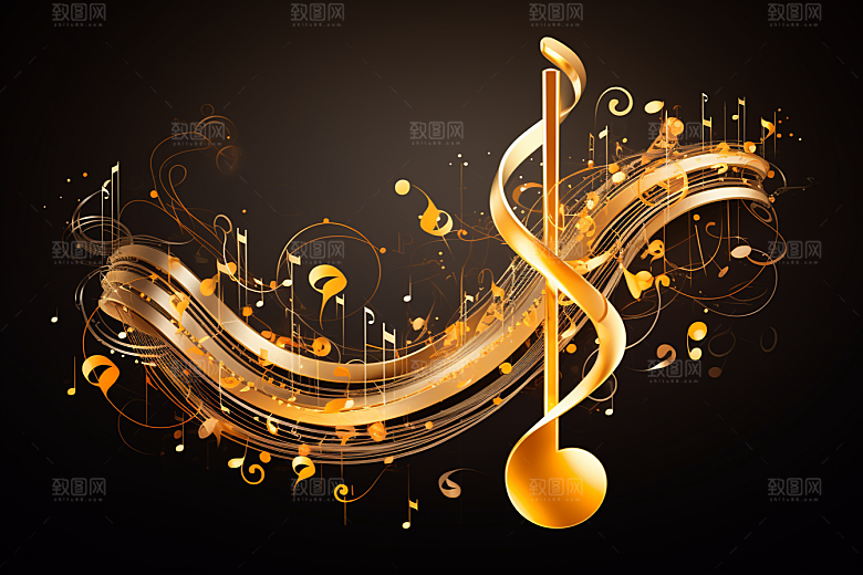 音乐音符高清乐章素材