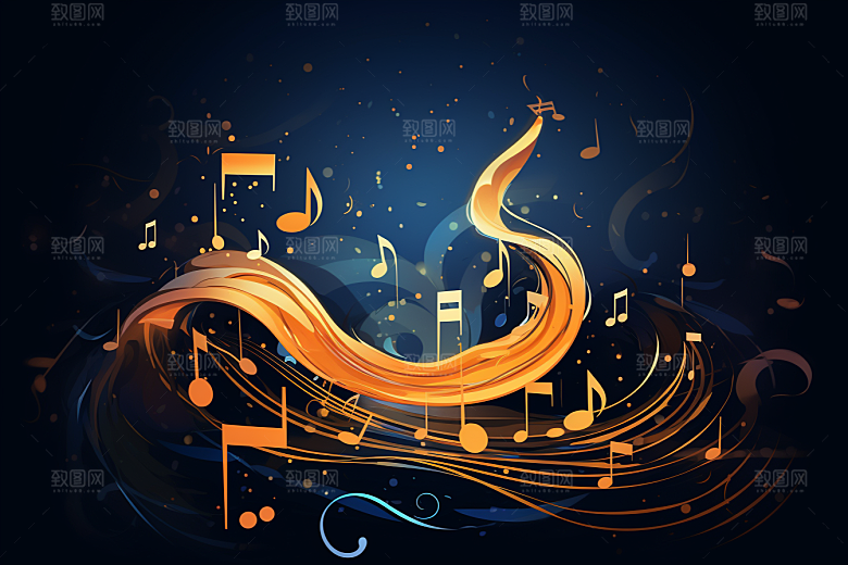 音乐音符旋律乐章素材