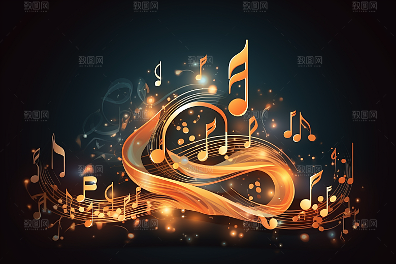 音乐音符高清乐章素材