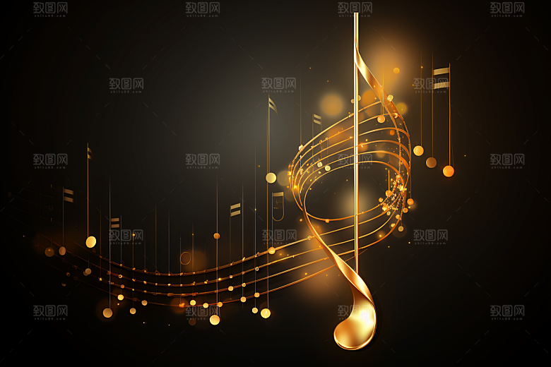 音乐音符动感律动素材