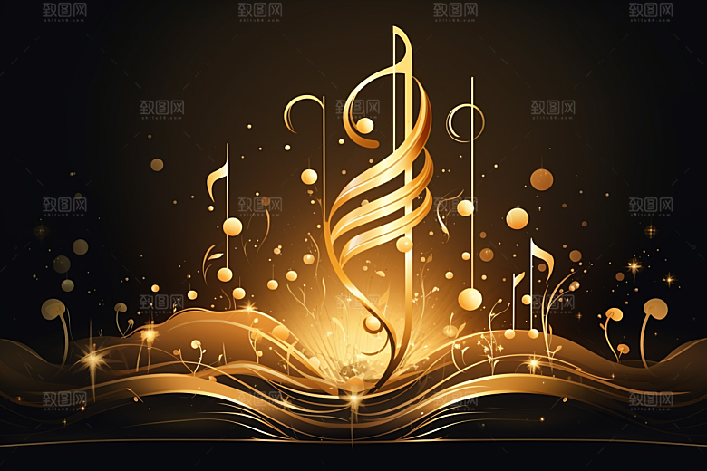 音乐音符高清律动素材