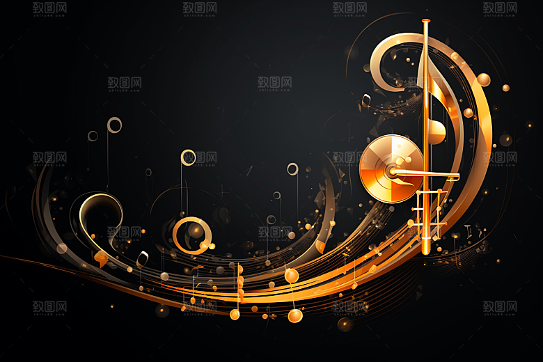 音乐音符旋律高清素材