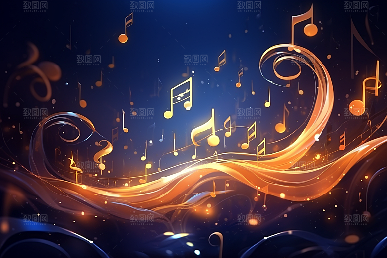 音乐音符高清灵动素材