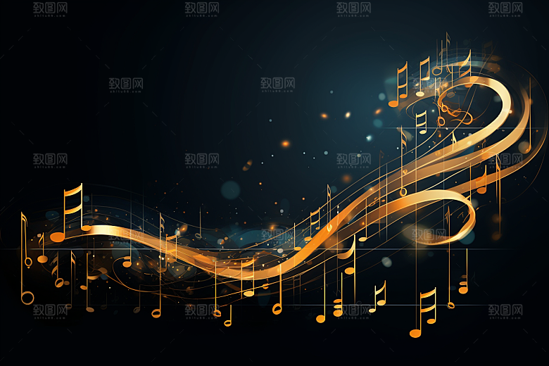 音乐音符律动乐符素材
