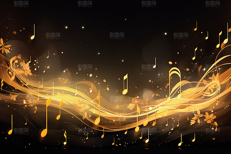 音乐音符乐符彩色素材