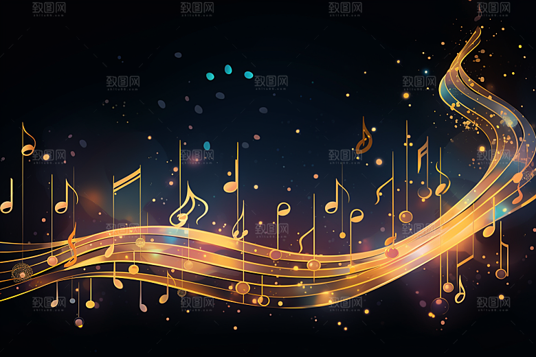 音乐音符高清律动素材