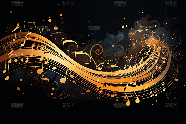 音乐音符律动乐符素材