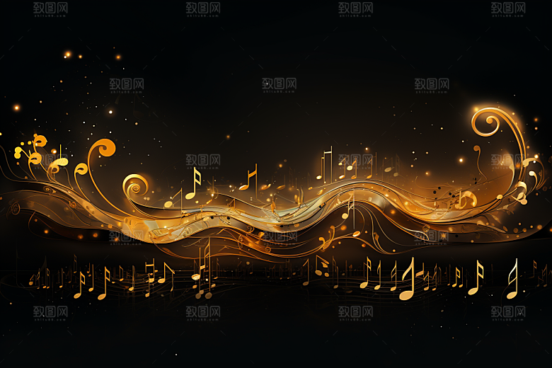 音乐音符高清灵动素材