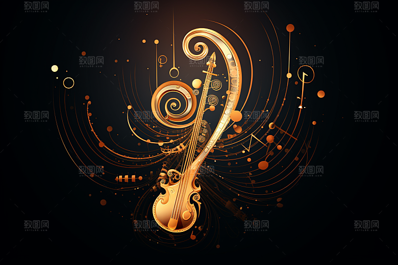 音乐音符旋律动感素材