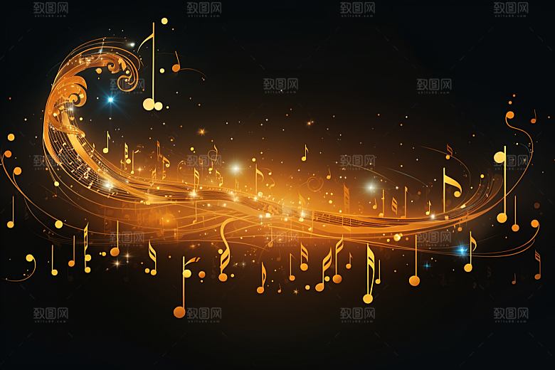 音乐音符乐章旋律素材