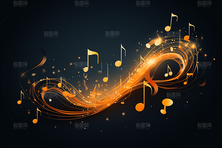 音乐音符旋律高清素材