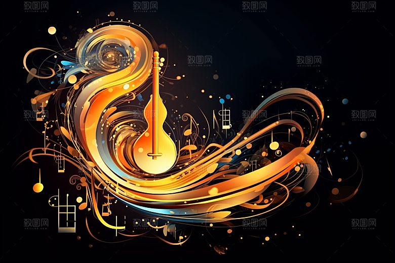 音乐音符律动动感素材