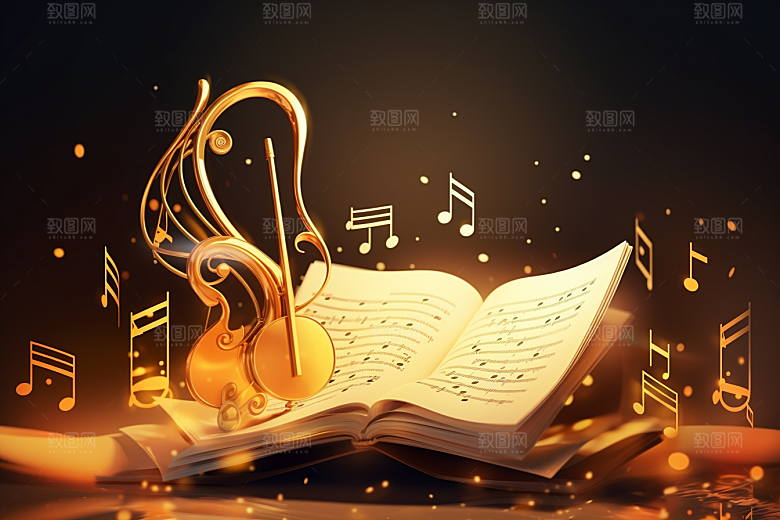 音乐音符灵动乐符素材