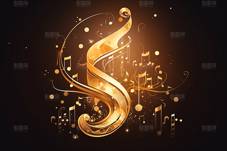 音乐音符高清乐章素材