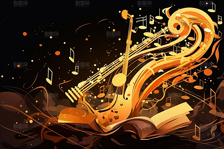 音乐音符动感律动素材