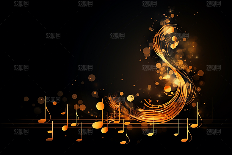 音乐音符高清跃动素材