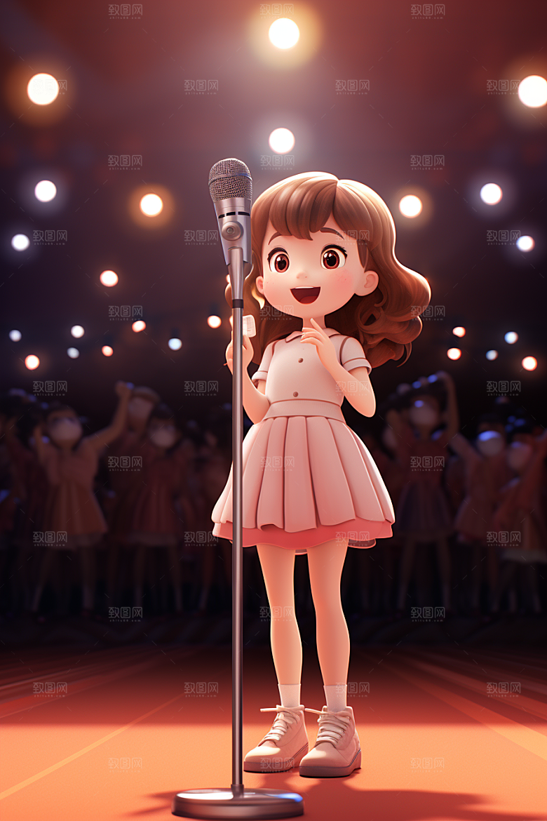艺术生表演高清人物模型