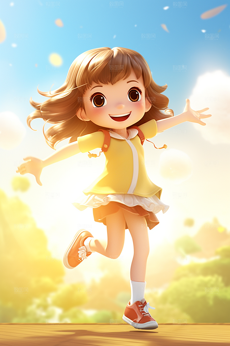 艺术生表演人物音乐舞蹈模型