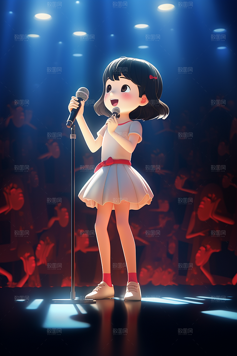 艺术生表演3D高清模型