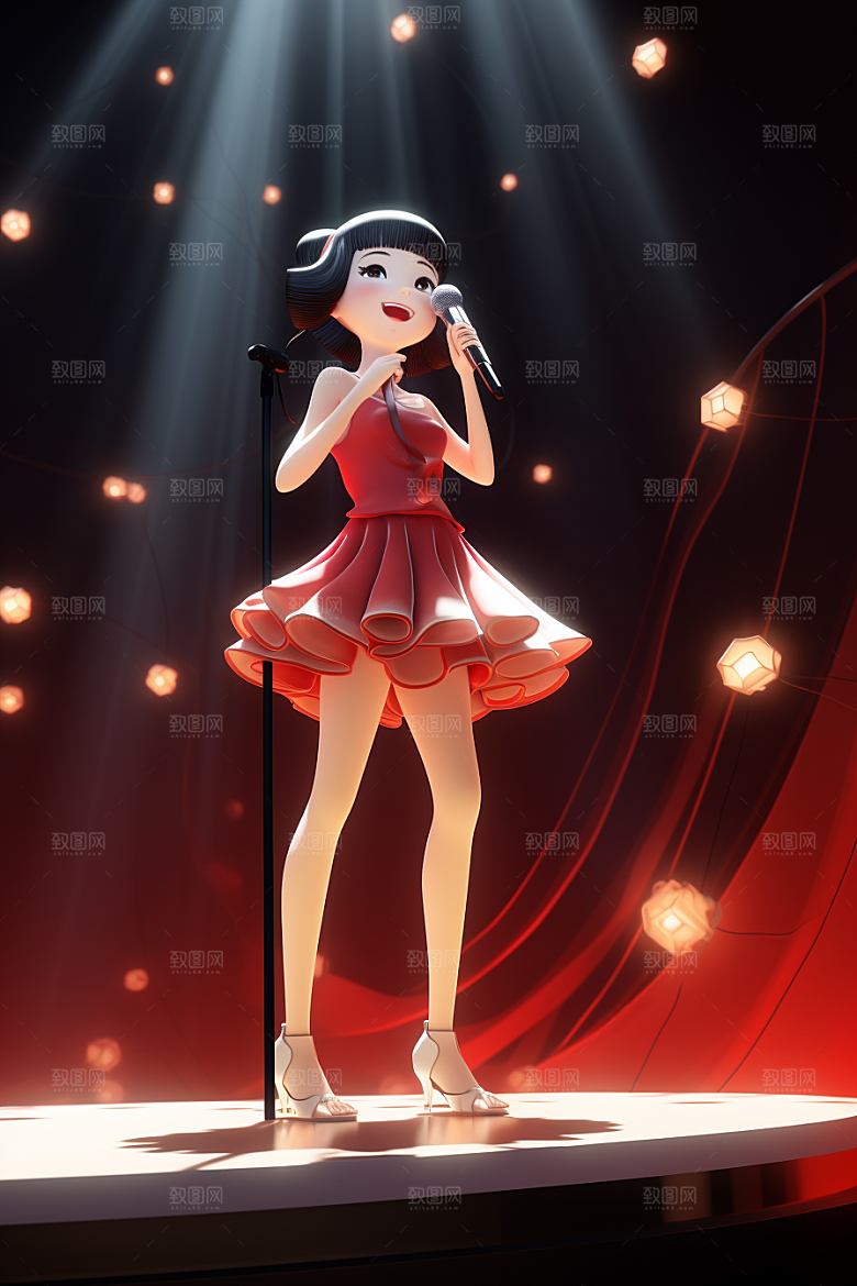 艺术生表演人物立体模型